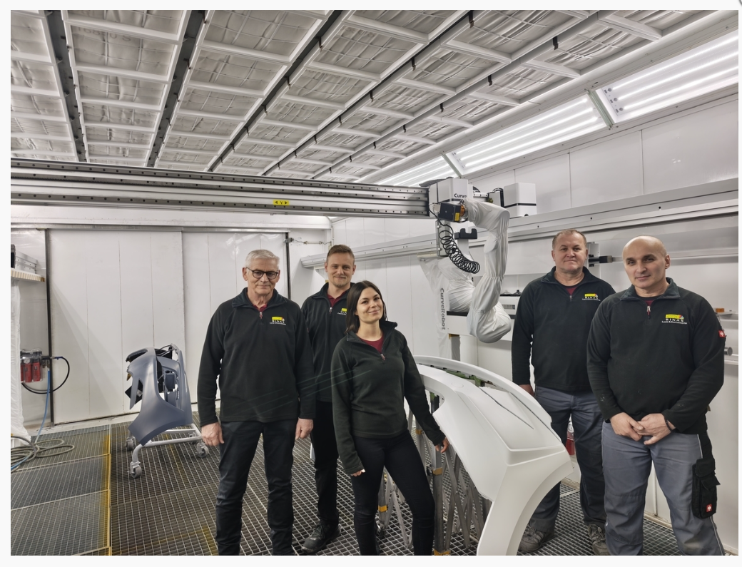 Deeply cultivating overseas markets, German customer CurveRobot T1000 AI painting robot was successfully installed and put into production
